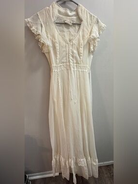 Gunne Sax Lace Maxi Dress